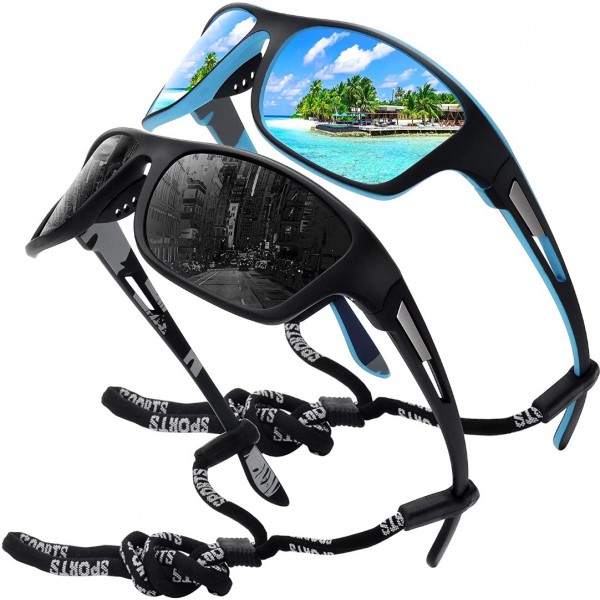 Polarized Sports Sunglasses for Men Fishing Cyclin...