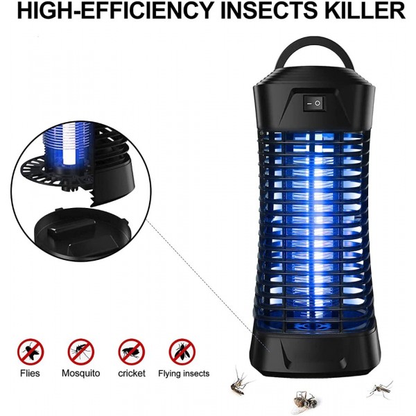 Bug Zapper Outdoor Electric, Mosquito Zapper Outdoor, Insect Fly Traps, Mosquito Killer for Patio