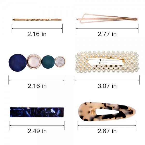   20Pcs Pearl Hair Clips -Fashion Korean Style Pearls Hair Barrettes 