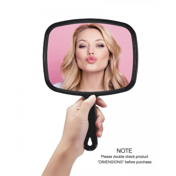  Hand Mirror Salon Barber Hairdressing Handheld Mirror with Handle