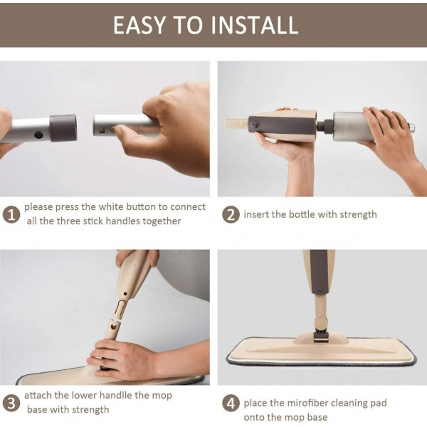   Microfiber Spray Mop for Floor Cleaning