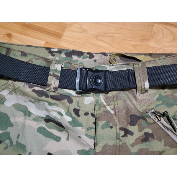 7-PE Belt,Military Style Webbing Riggers EDC Work Belts Heavy-Duty Quick-Release Metal Buckle