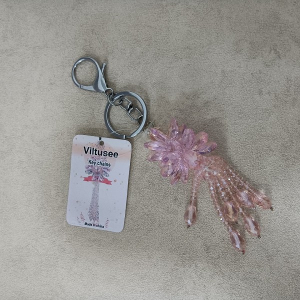 Viltusee Charms for key rings,Crystal glass beads ...