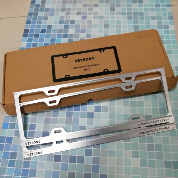 BETRONG License plate frames,Premium Stainless Ste...