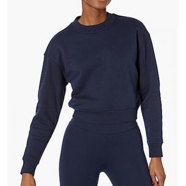 Women's Crop Drop Shoulder Sweatshirt