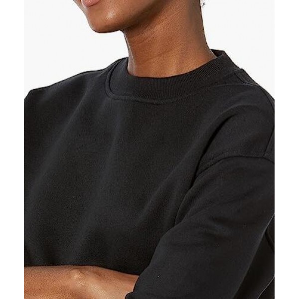 Women's Crop Drop Shoulder Sweatshirt