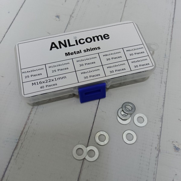 ANLicome metal shims, 270PCS flat washers for scr...