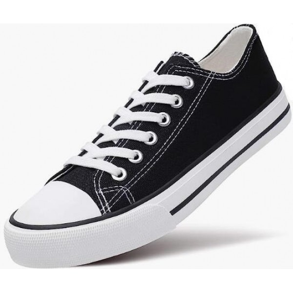 Womens Canvas Sneakers Low Top Lace Up Canvas Shoe...