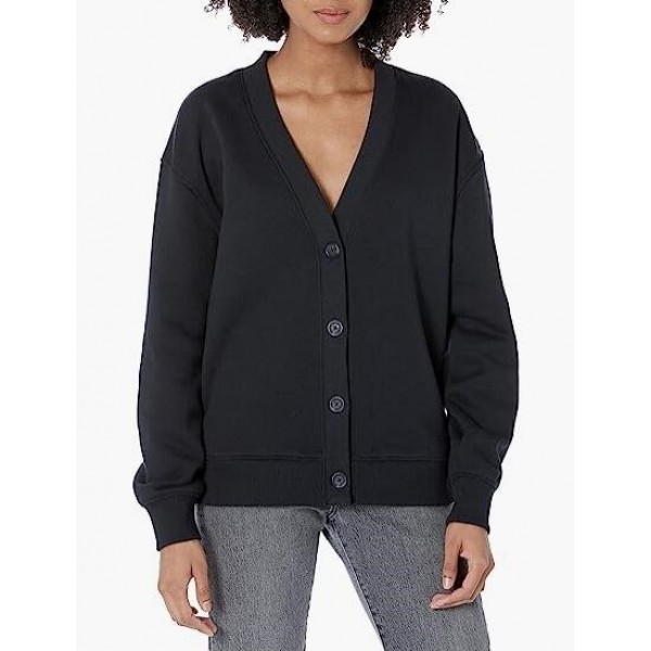 Women's Relaxed-Fit Sweatshirt Cardigan